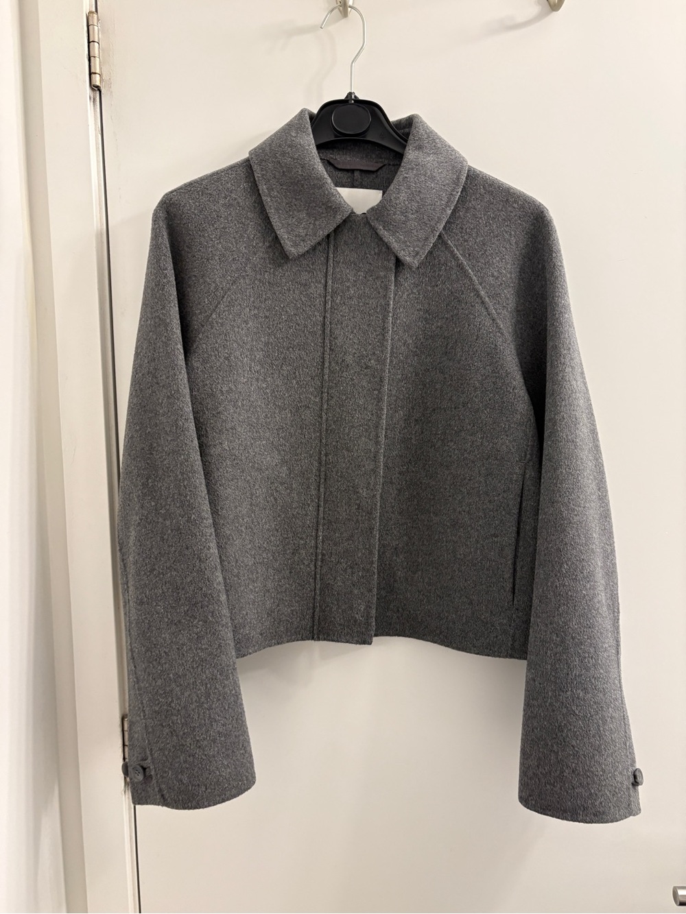 COS gray wool zip up jacket - Picture 3 of 9